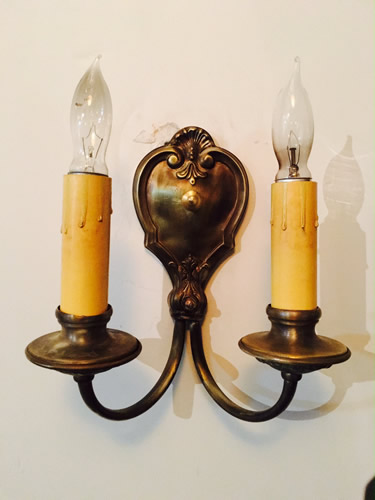 Pair of Double Sconces
